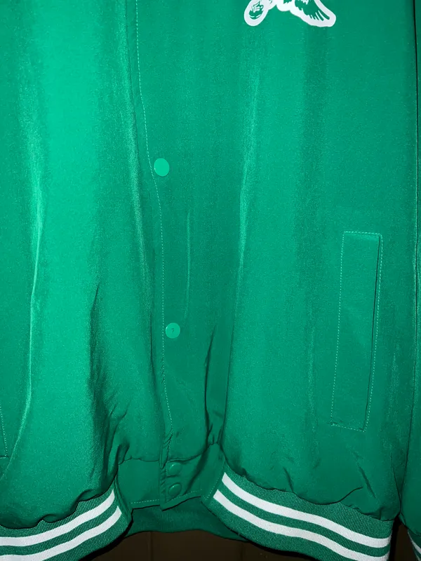 Jackson NFL Philadelphia Eagles Kelly Green Varsity Jacket - Image 4