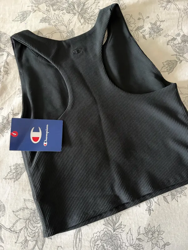 Champion Crop Top Women’s Black XS - Image 2