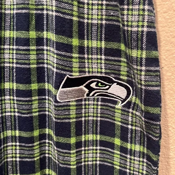 NFL Seattle Seahawks Flannel Loungewear Sleepwear Pants- Women’s Size Large - Image 2