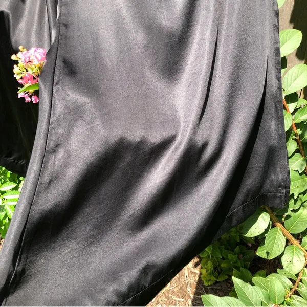 Cleobella Ainsley Black Satin Wide Leg Pants S - Image 6