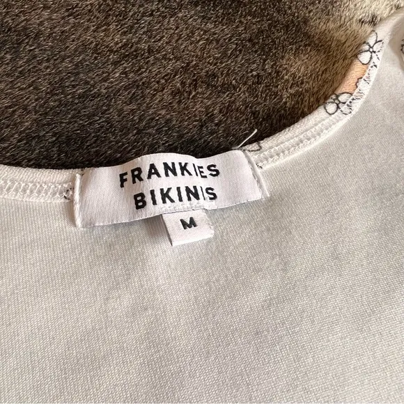 FRNKIES BIKINIS Floral Sterling Terry Midi Side‎ Cutout Dress Size Medium - Image 6