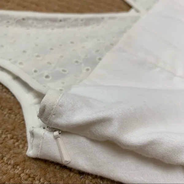 American Eagle Outfitters Lined Eyelet Dress - Image 7