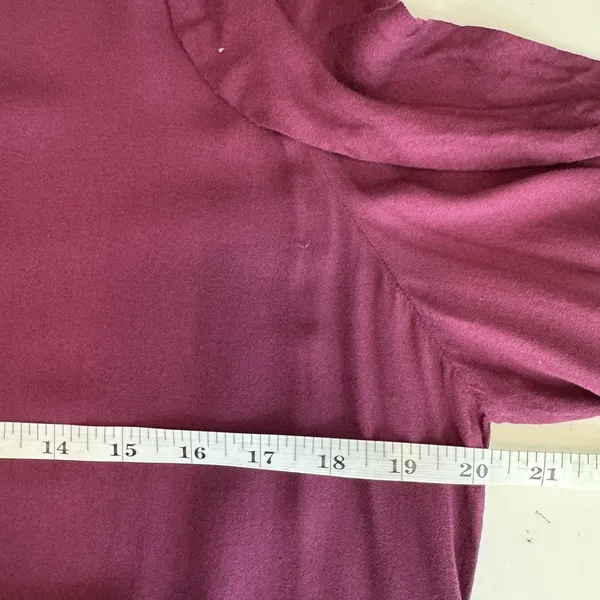 YYoung Fabulous and Broke Kaitlin Ruffle Cold Shoulder Cutouts Dress Plum Size L - Image 14