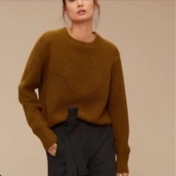 ARITZIA‎ WILFRED Serment Sweater in Mustard - Image 10