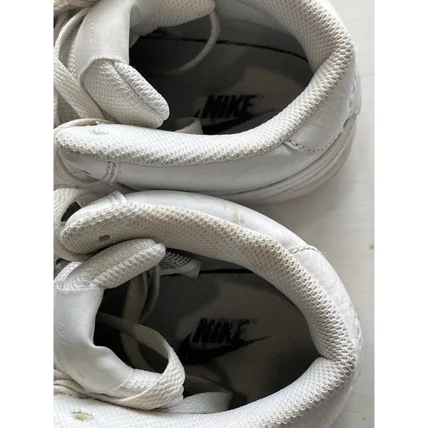 Nike Court Vision Mid‎ Top Sneakers Classic Style White Shoes Size US 8 - Image 5