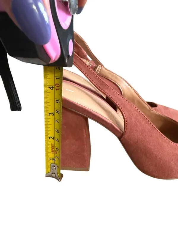 CHINESE LAUNDRY Clay Vegan Slingback Heels Size 6 - Image 3