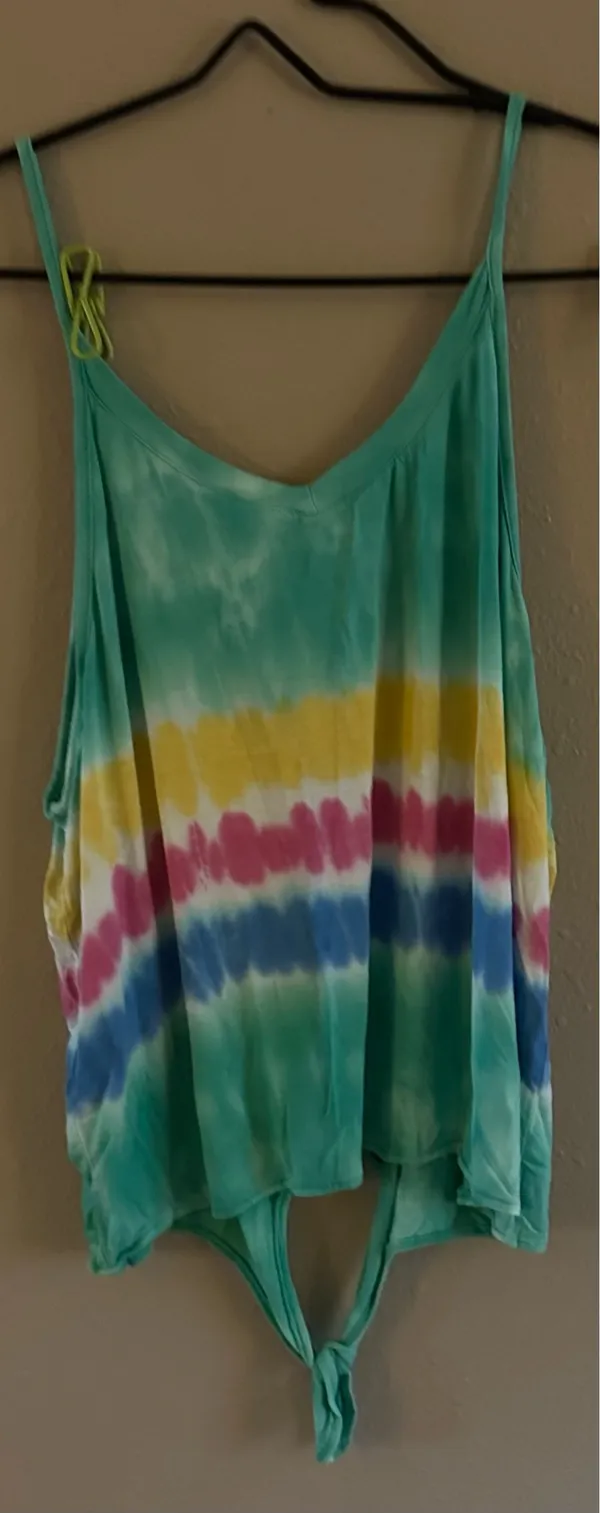 Erge tye dyed tank top Green Size L - Image 2