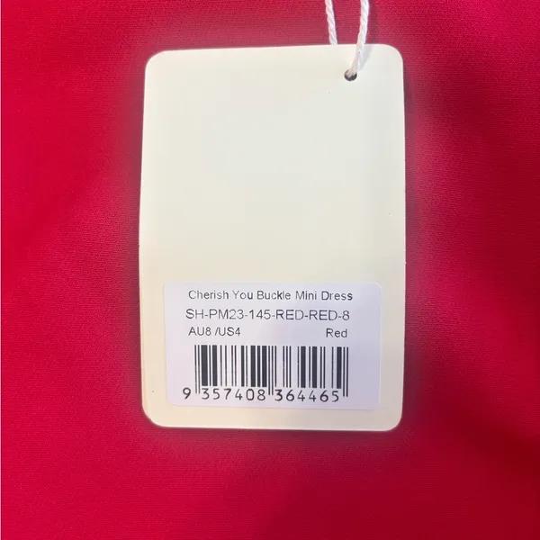 Red Baby Dress Size 4 - Image 2