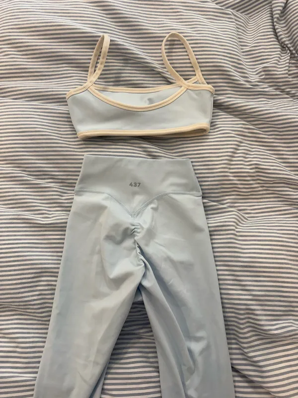437 Active Set Bra and Leggings Light Blue - Image 3