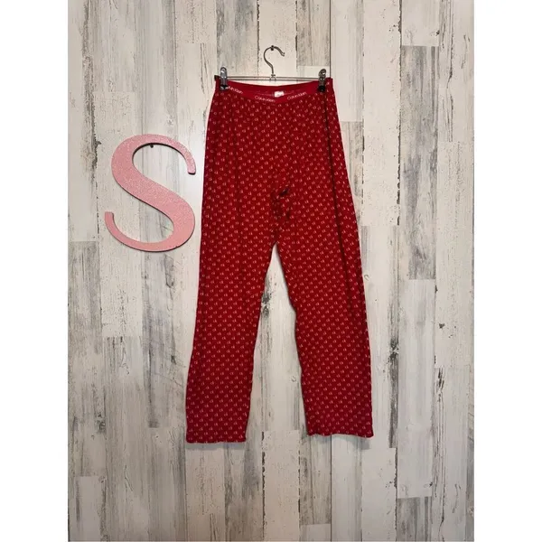 Calvin Klein red pajama pants size small - Image 4