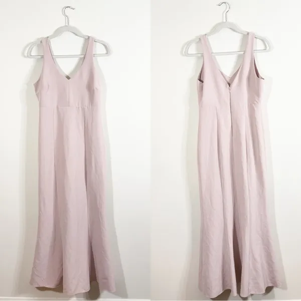 Show Me Your Mumu Morgan Pale Pink Bridesmaid Maxi Dress Medium - Image 4