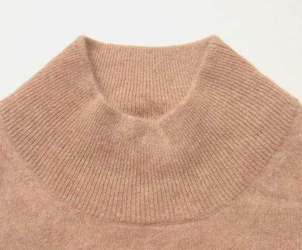NWT White + Warren Cashmere Puff Sleeve Standneck in Ambrosia Heather Sweater M - Image 6