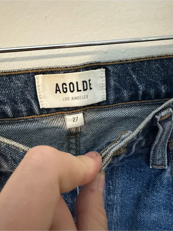 NWOT Agolde baby flare stretch jeans 27 - Image 3