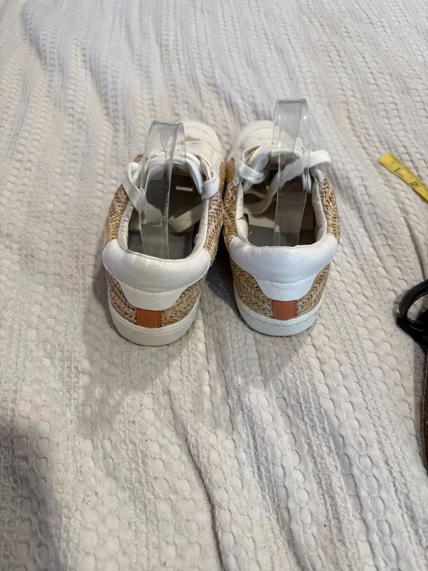 Dolce Vita Neo White and Raffia Sneakers (2) - Image 8