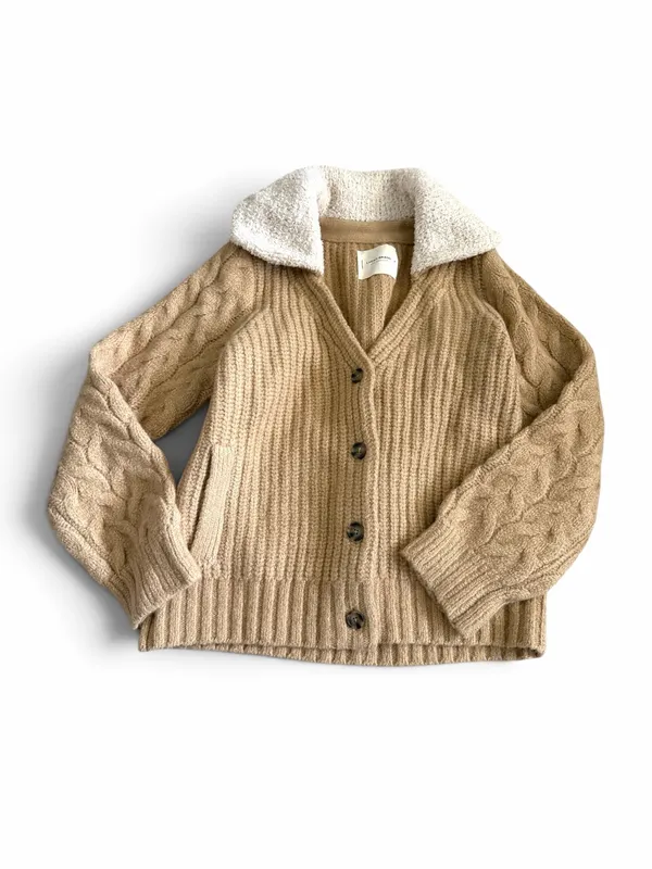 Lucky Brand Cozy Collared Cardigan Sweater - Image 2
