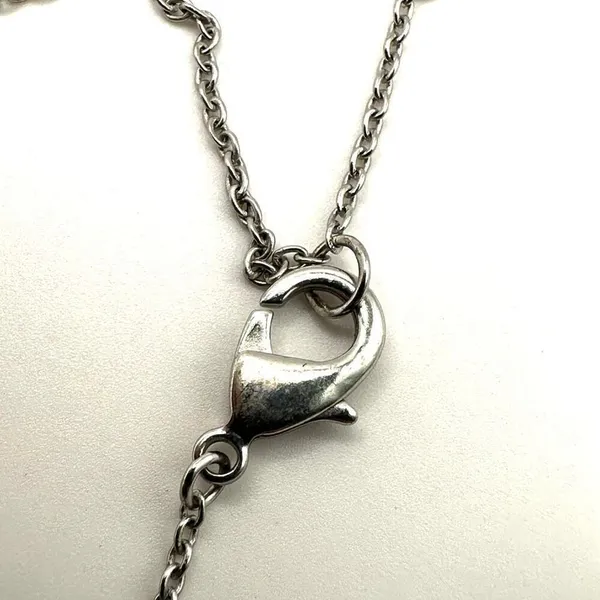 Lauren Conrad silver tone rhinestone pendant necklace - Image 5