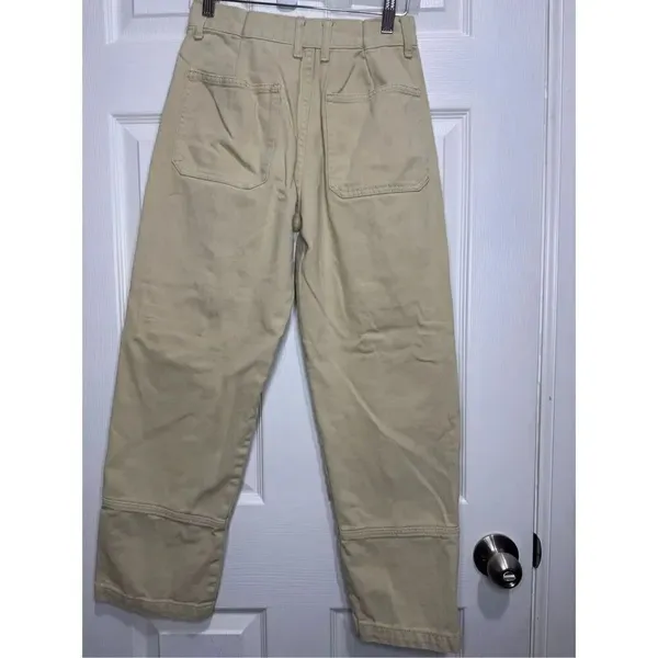 LIONESS Stacy cargo jean denim beige Small/4 - Image 3