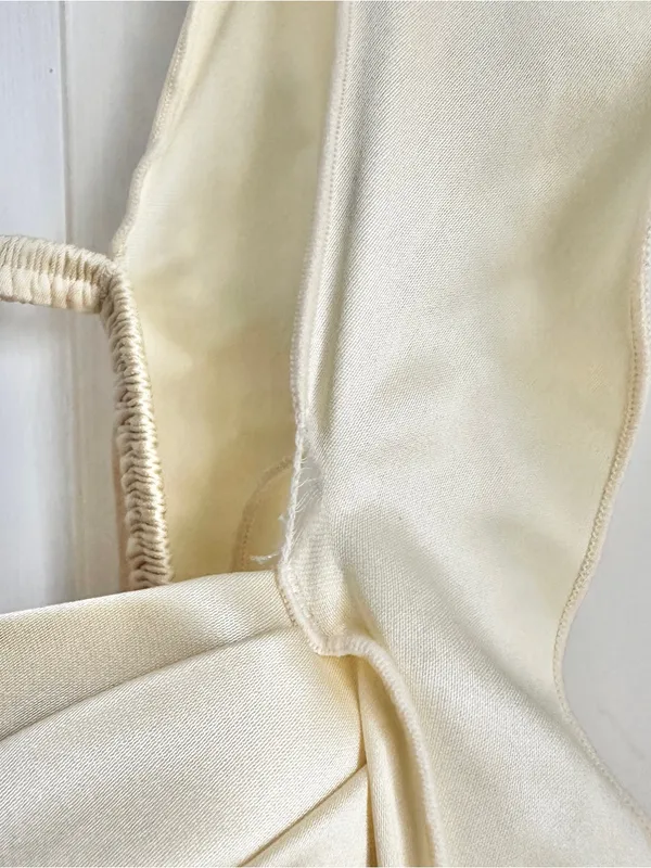 Nana Jacqueline Caroline Dress in Butter Yellow sz Medium - Image 8