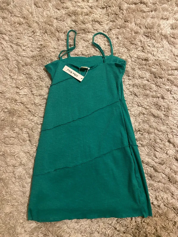 Green Amazon Mini Dress - Image 2