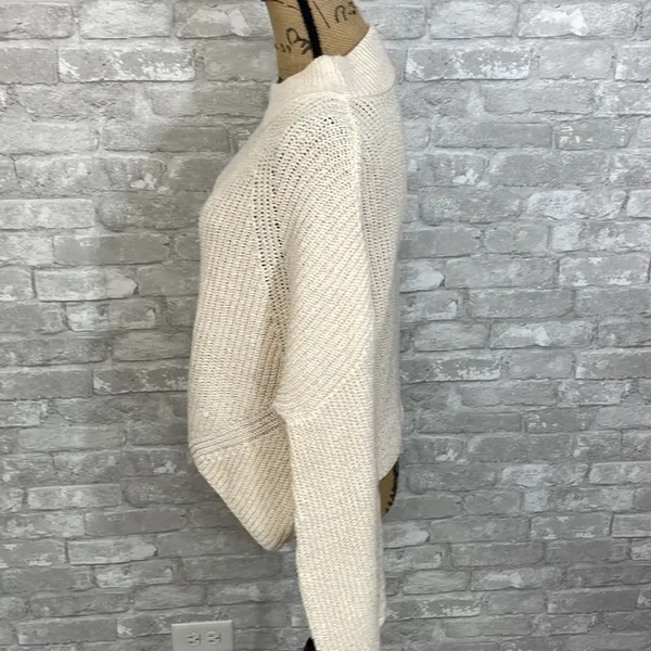 BP Cream Ribbed Cable Knit Sweater - Image 2