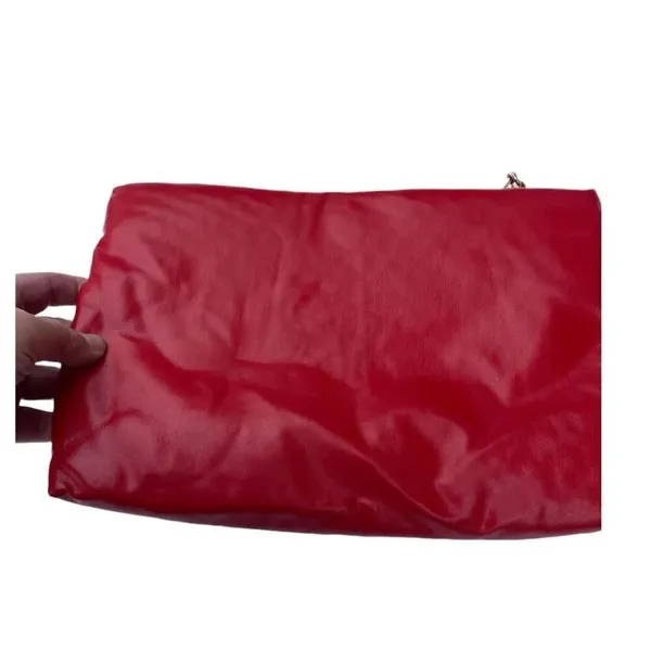Vintage red faux leather Holiday Fair Inc crossbody bag - Image 8