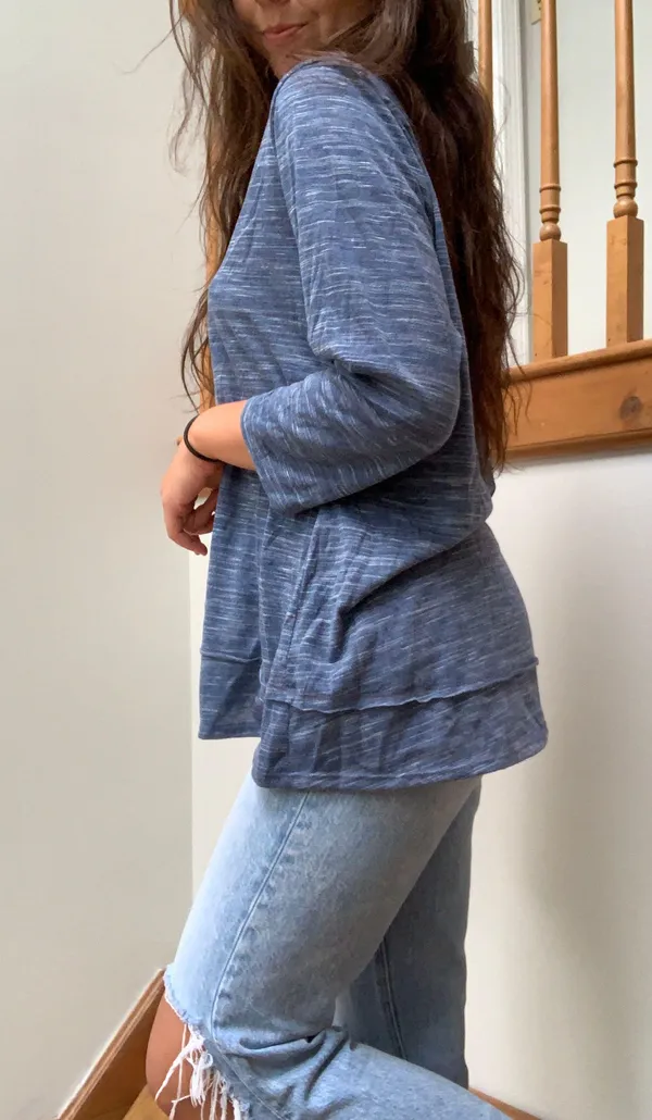Blue Casual Long Sleeve Size XL - Image 3