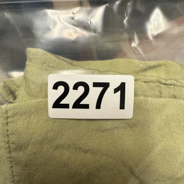 2271 | Olive Green Utility Cargo Pants High Waist Relaxed Gorpcore Women L - Image 5