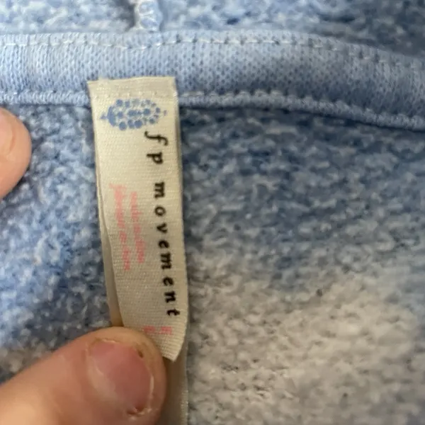 Fp‎ Movement Free People Blue White Tie Dye Pullover Sweatshirt Hoodie Womens M - Image 2