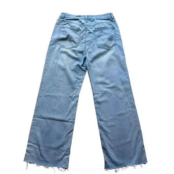 Princess Poly Blue Denim cotton High waisted Y2K Jeans SZ 8 #1859 - Image 5
