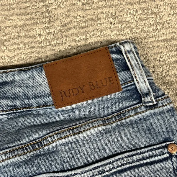 Judy Blue Jeans Womens 3 26 Baggy High Rise Stretch Medium Wash Wide Leg 28x29 - Image 8