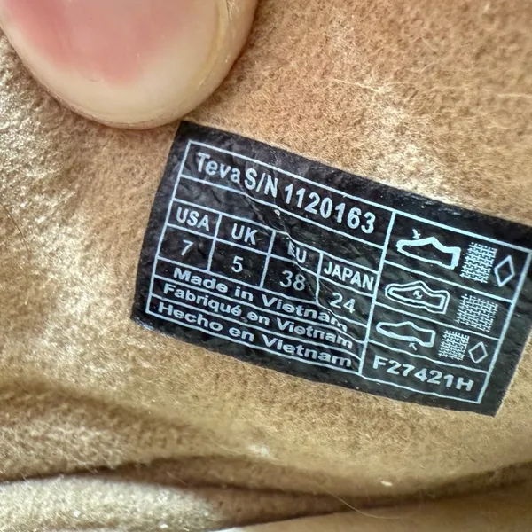 Teva ReEMBER Moc Fleece Slipper Moccasin‎ Sand Dune Tan Women 7 1120163 - Image 8