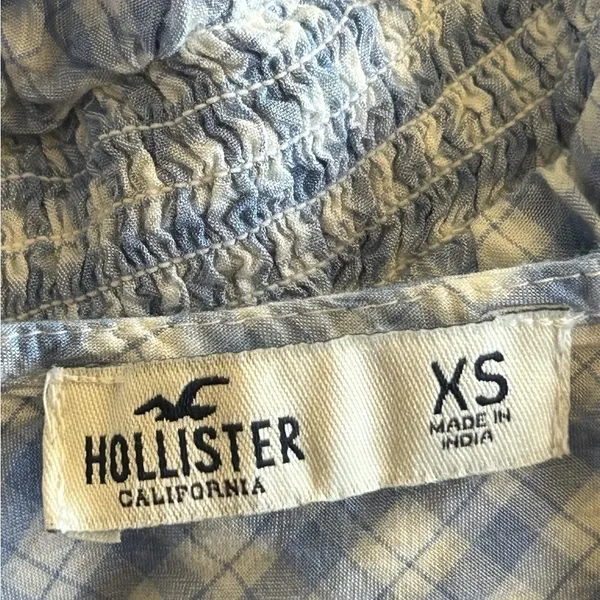 Hollister Gingham Crop Top Women's Small Sleeveless - Image 3