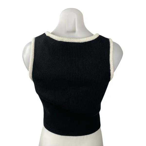 NEW Abercrombie & Fitch Mara Sleeveless Button Down Tank Sweater Vest Top Sz XS - Image 4