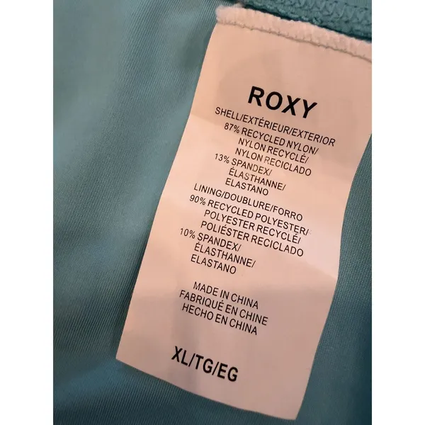 Roxy Turquoise Tie Side Bikini Bottoms Women's Sz L NWOT NEW - Image 3
