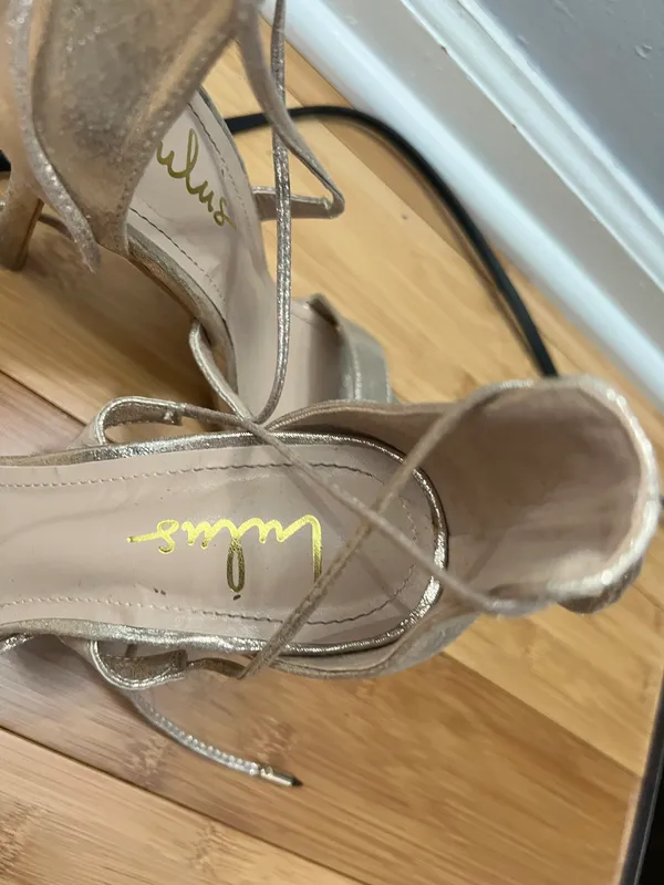 Lulus Gold Heels - Image 5
