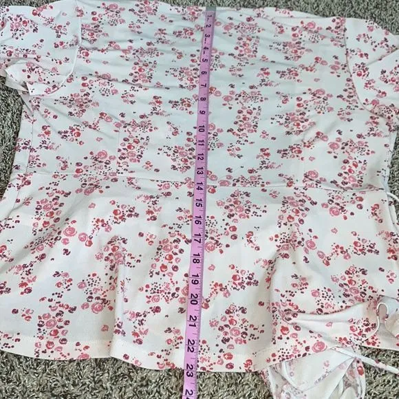 5/$30 🎈 41 hawthorn women’s XL‎ pink floral wrap blouse - Image 5