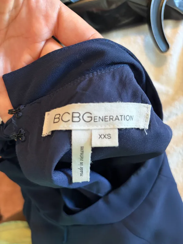 BCBGMAXAZRIA Dress Mini Blue Dark - Image 3