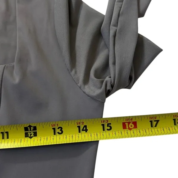 Pinkm Style Women Medium Gray Corset Mesh Long Sleeve Square Neck Bodysuit |0199 - Image 6
