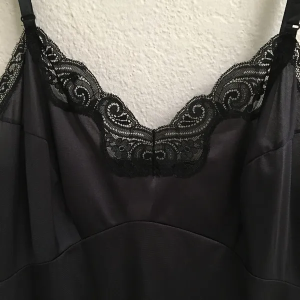 ‎Vintage black chemise slip dress 34* - Image 3