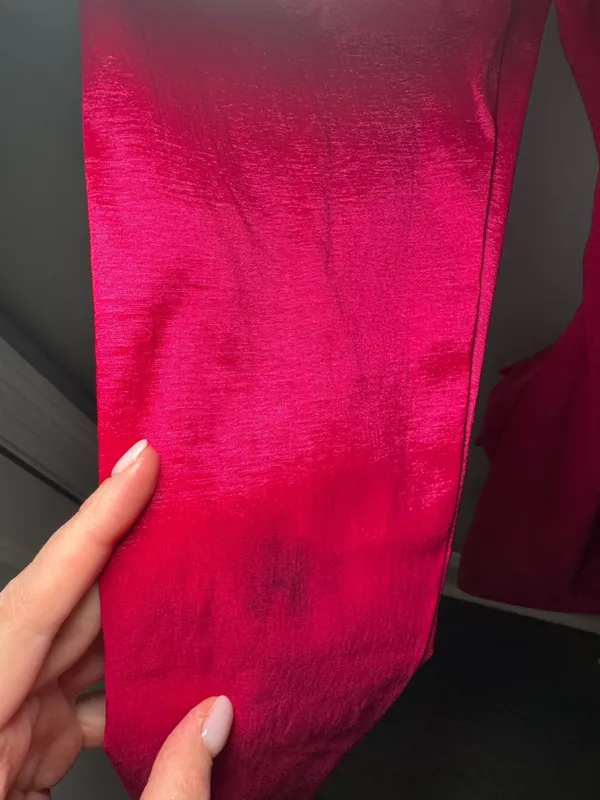 NBD Jess Dress in Hot pink satin lined buckled embellished cocktail dress. - Image 5