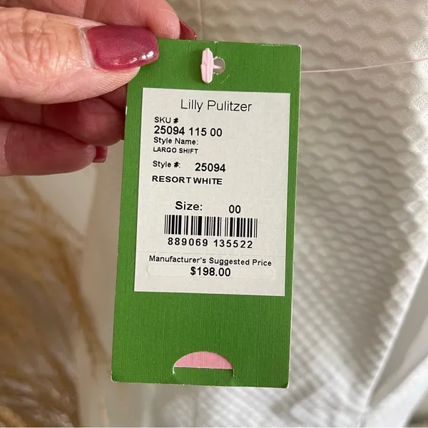 NWT LILLY PULITZER Largo Shift Resort White Style# 25094 Size 00 - Image 15