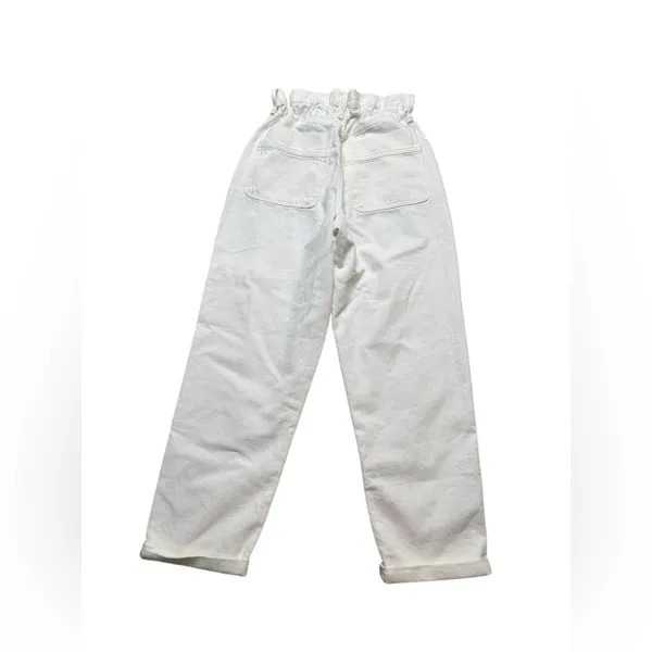 👖 Madewell Paperbag‎ Dad Jeans White Denim High Waist Women’s Sz 28 👖 - Image 2
