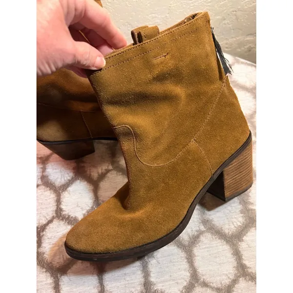 Sam Edelman Suede Ankle Boots in Chestnut - Image 11