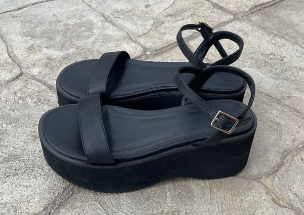 Princess Polly Elanore Black Chunky Platform Sandals - Image 8