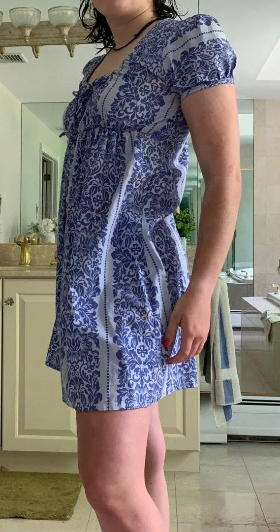 Sis Boom Blue Patterned Dress - Image 2