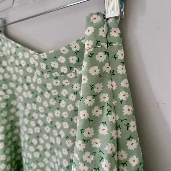 Altar'd State Green Daisy Mini Skirt - Image 5