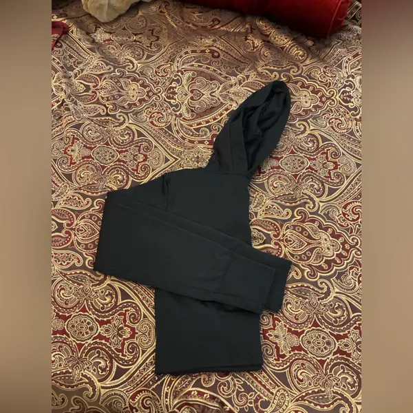 Women’s Bella Seamless Brand Black Hoodie Size Small/ Medium - Image 4