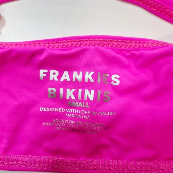 Frankies Bikinis Dallas Bikini top in Watermelon Small - Image 6