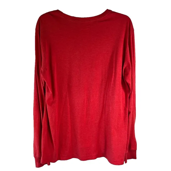 The Nike Tee Ga Bulldog Long Sleeve T shirt Women's‎ Size L Red Athletic Cut - Image 2