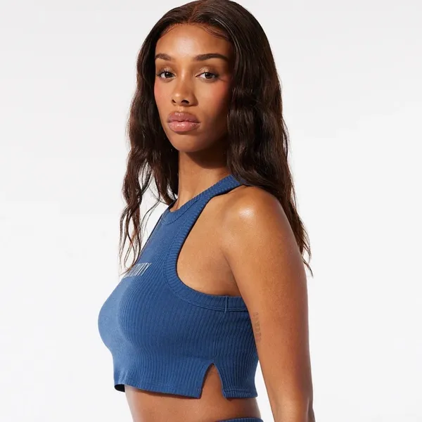 Savagexfenty Essential Heavy Rib Cropped Logo Tank - Image 4